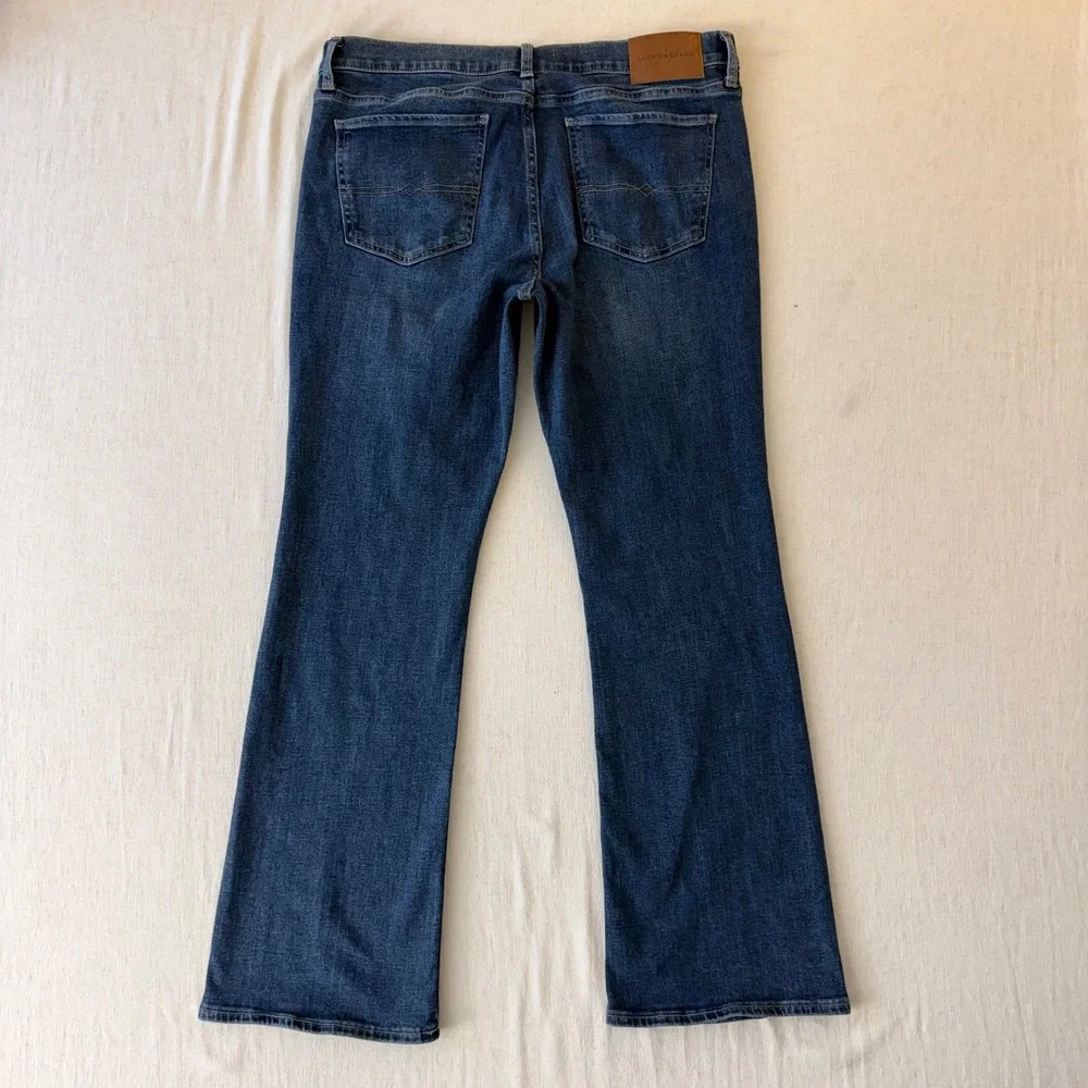 Lucky Brand Sweet Mid Rise Boot Jeans 14/32A Dark Wash Y2K Bootcut